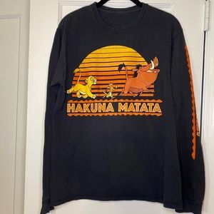 Lion King Hakuna Matata Long Sleeve T Shirt